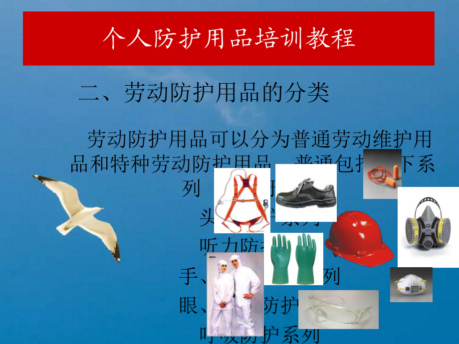 特種勞動防護(hù)用品銷售 《個(gè)人防護(hù)用品培訓(xùn)》PPT課件指南